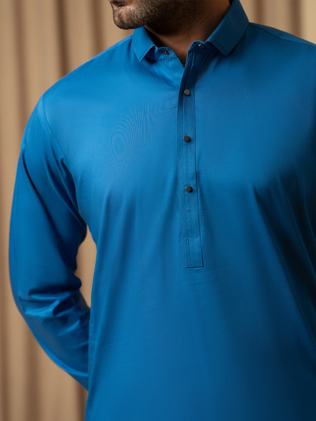 Blue Cotton Kameez Shalwar - ALWA-KS-544