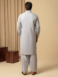 Light Blue Cotton Kameez Shalwar - ALWA-KS-545