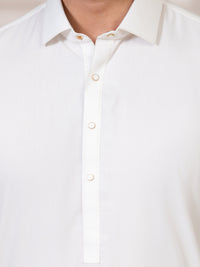 White Kameez Shalwar - ALWA-KS-640