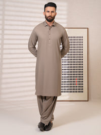 Brown Kameez Shalwar - ALWA-KS-641
