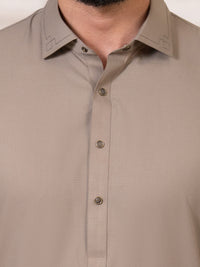 Brown Kameez Shalwar - ALWA-KS-641