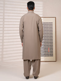 Brown Kameez Shalwar - ALWA-KS-641