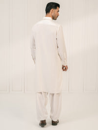 White Kameez Shalwar - ALWA-KS-668