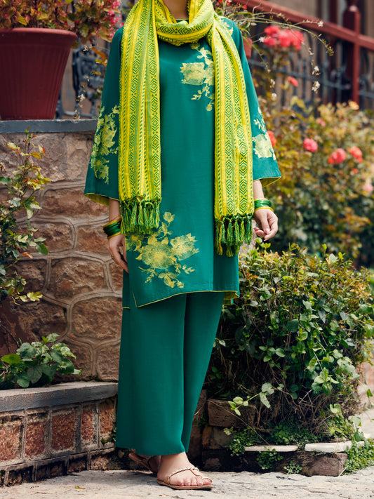 Green Light Khaddar 3Pc Stitched - AWP-3PS-772