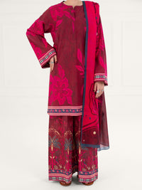 Fuchsia Lawn 3Pc Stitched - AWP-3PS-663