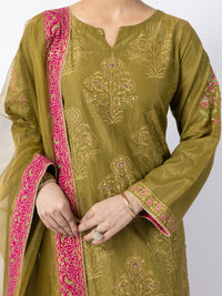 Green Lurex Formal 3Pc Stitched - AL-3PS-LS-564