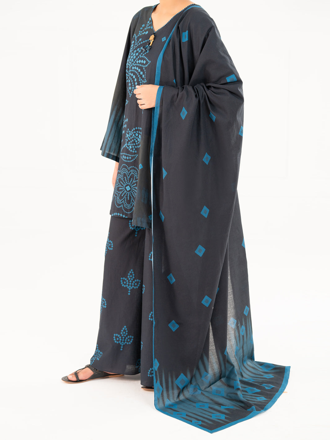 Maroon Lawn 3Pc Stitched - AWP-3PS-665