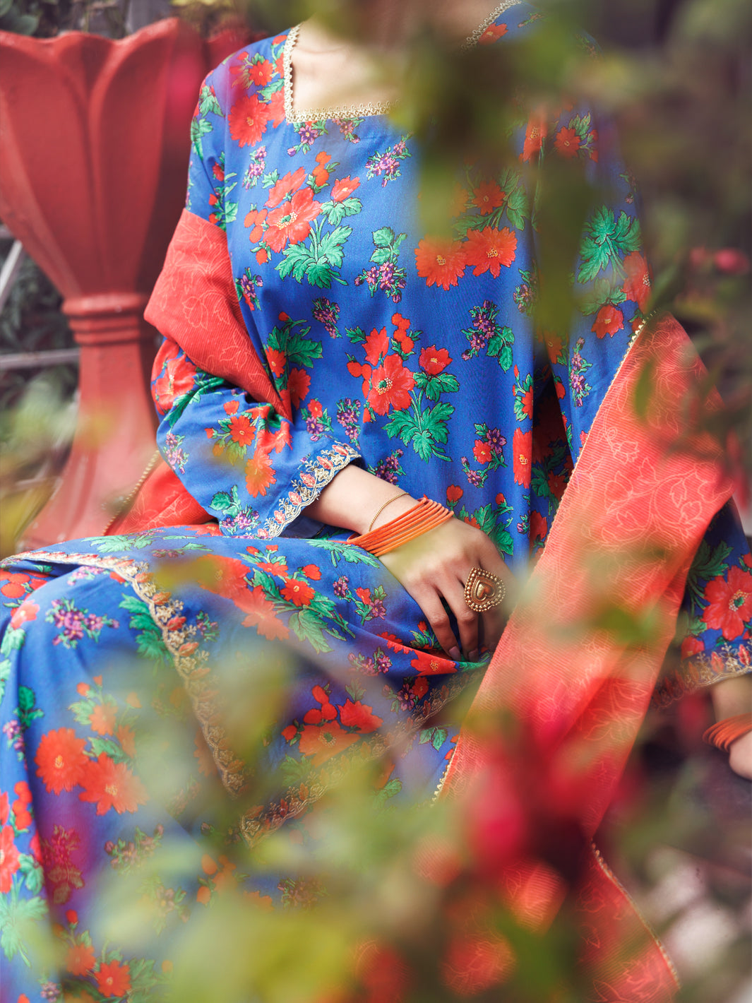 Blue Cambric 3Pc Stitched - AWP-3PS-694