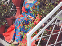 Blue Cambric 3Pc Stitched - AWP-3PS-694