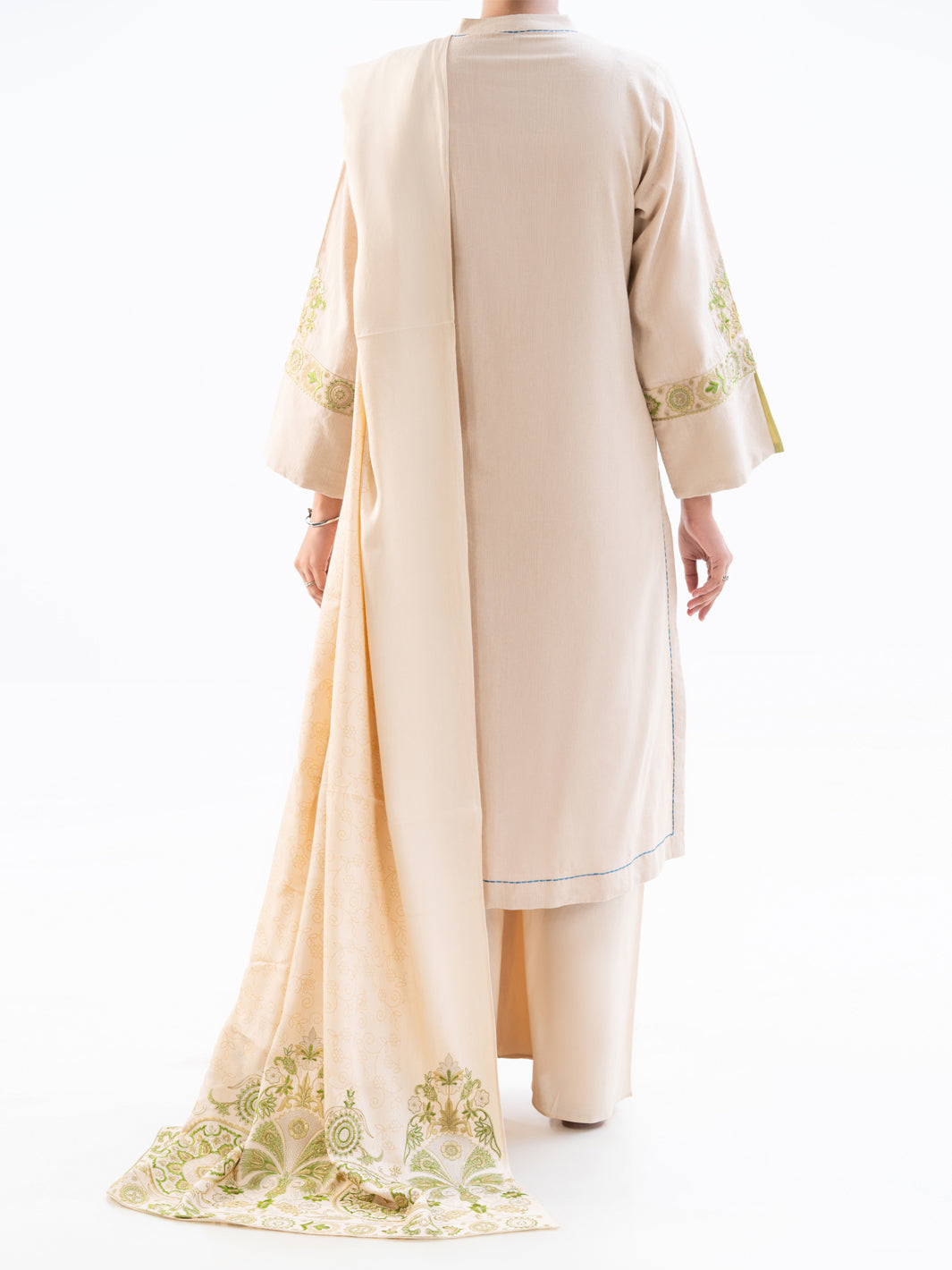 Off White Dobby 3Pc Stitched - AWP-3PS-697