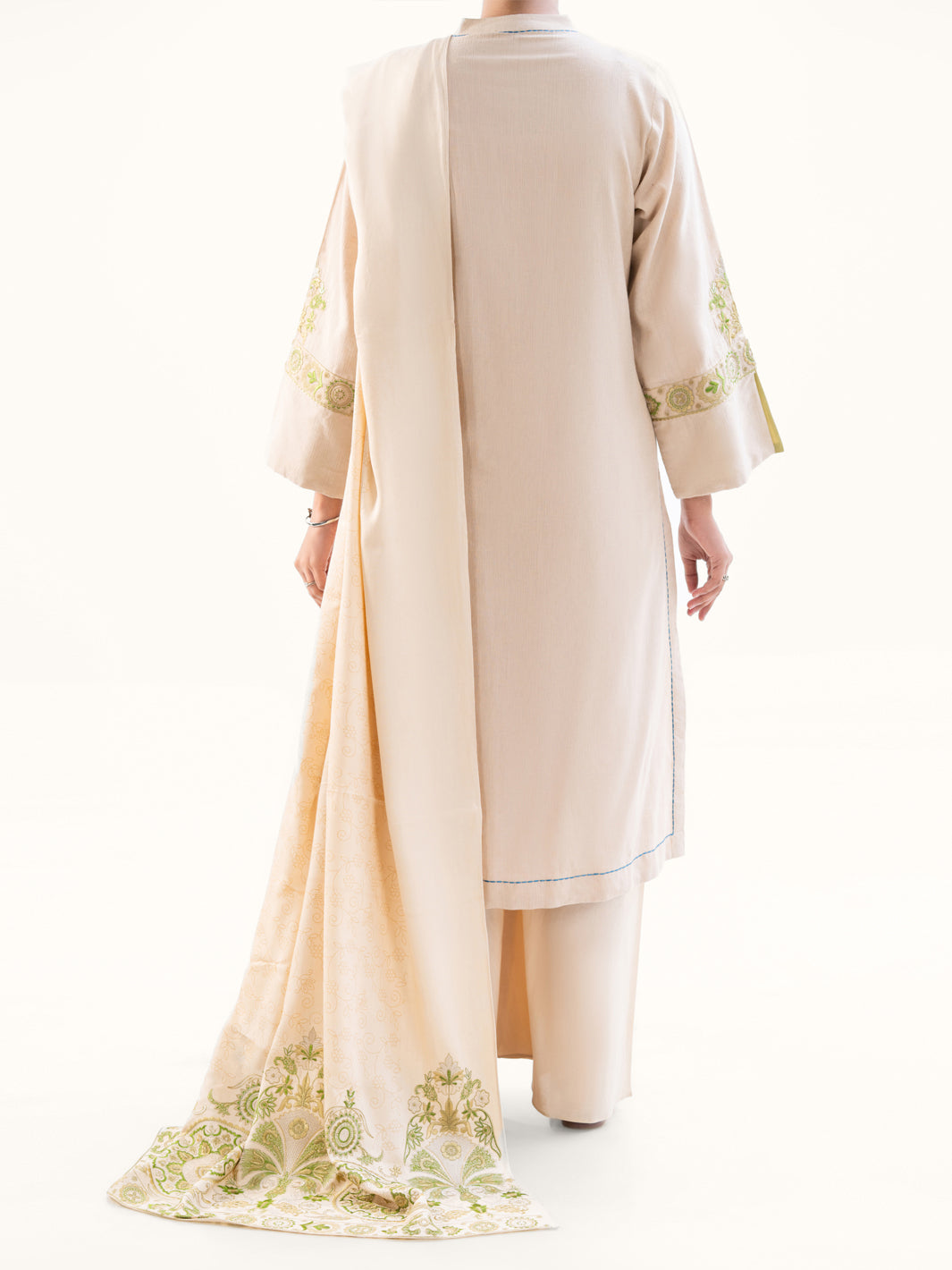 Off White Dobby 3Pc Unstitched - AWP-3PS-697