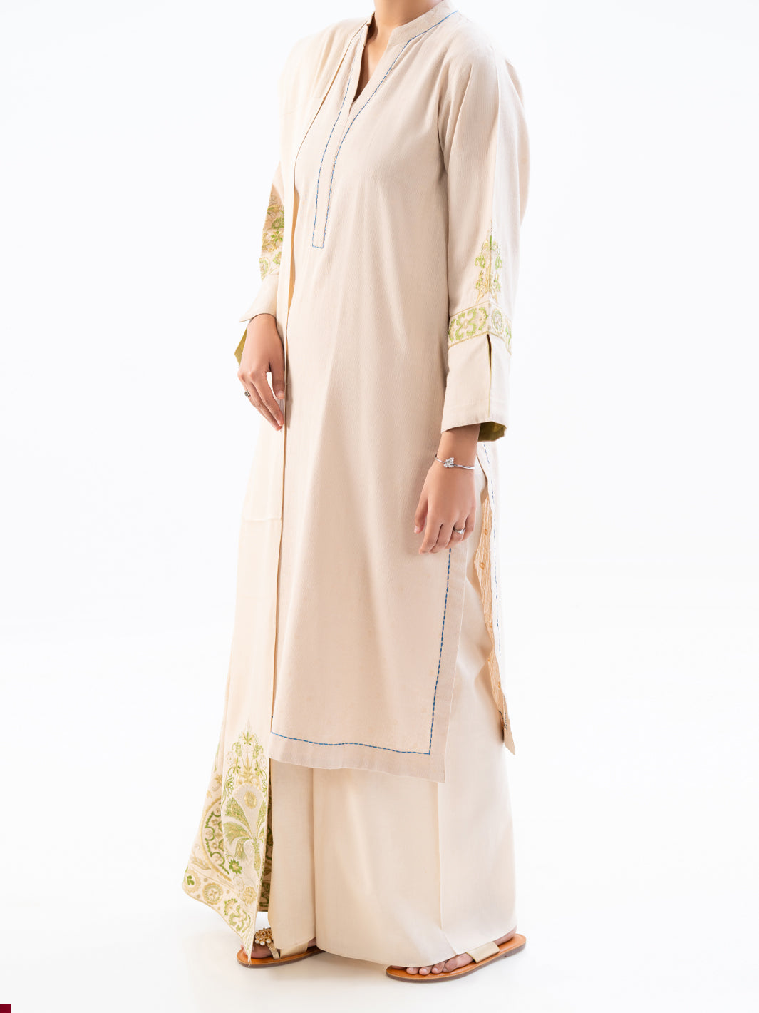 Off White Dobby 3Pc Stitched - AWP-3PS-697