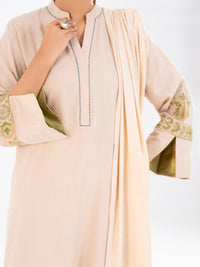 Off White Dobby 3Pc Stitched - AWP-3PS-697