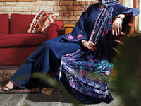 Blue Cross-Hedge 3Pc Unstitched - AWP-3PS-709