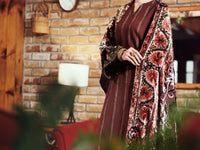 Brown Yarn Dyed 3Pc Unstitched - AWP-3PS-746