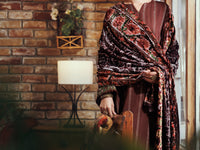 Brown Yarn Dyed 3Pc Unstitched - AWP-3PS-746