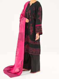 Black Jacquard 3Pc Stitched - AWP-3PS-750