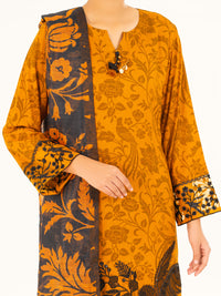 Mustard Viscose 3Pc Stitched - AWP-3PS-753