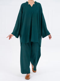 Green Yarn Dyed 3Pc Stitched - AWP-3PS-758