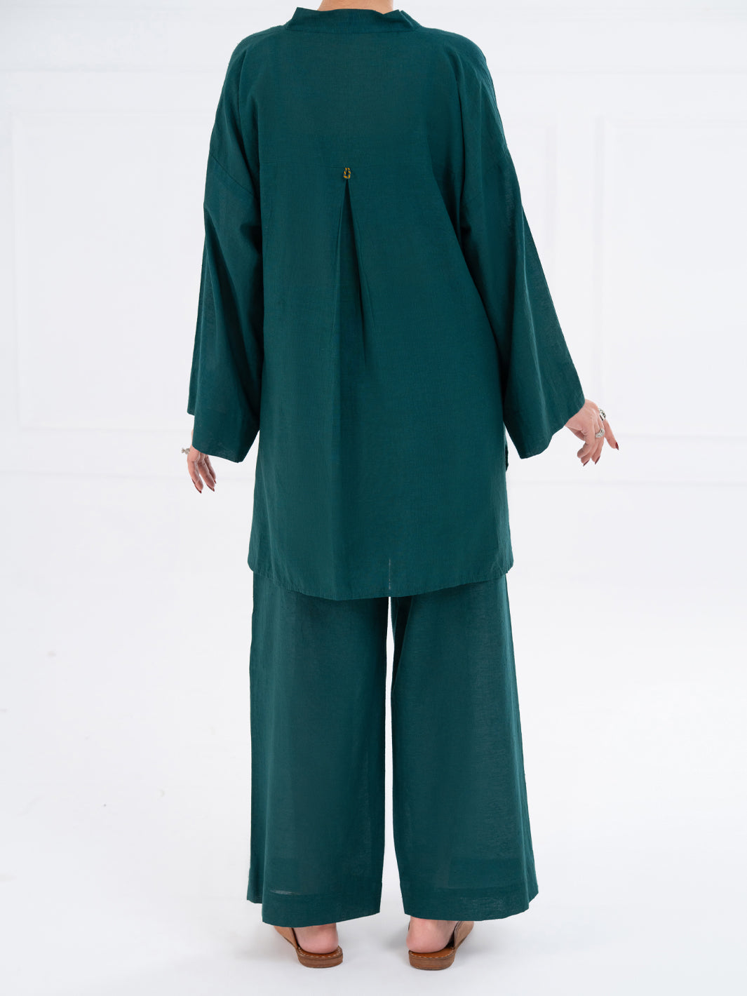 Green Yarn Dyed 3Pc Stitched - AWP-3PS-758