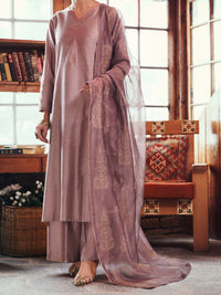 Fawn Yarn Dyed 3Pc Stitched - AWP-3PS-760