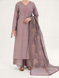 Fawn Yarn Dyed 3Pc Stitched - AWP-3PS-760