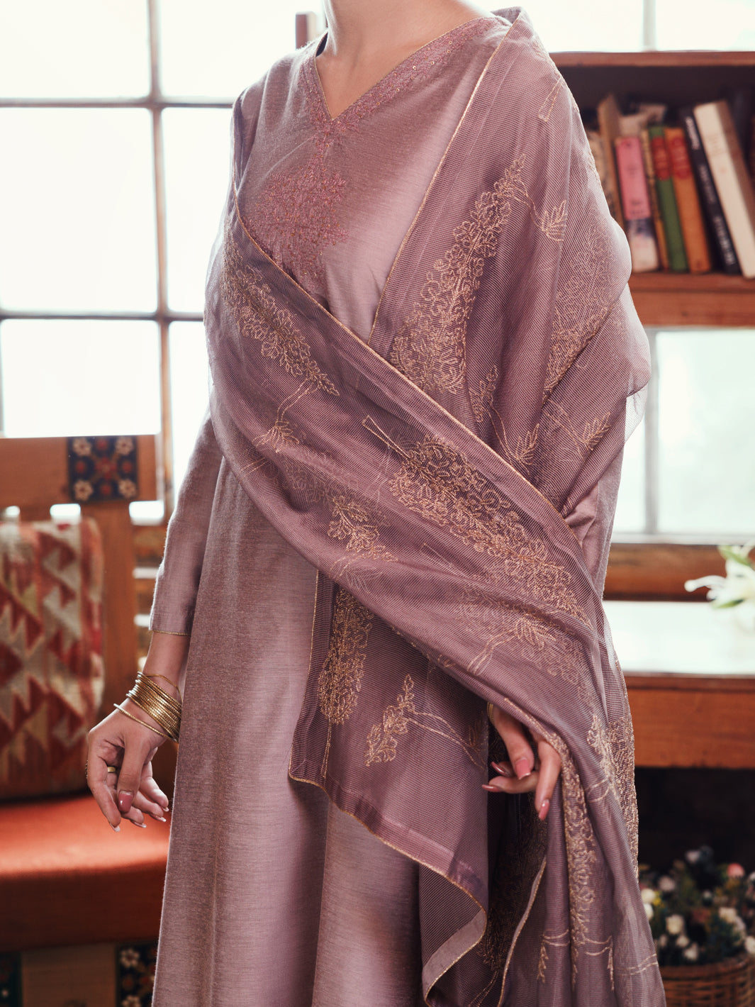 Fawn Yarn Dyed 3Pc Stitched - AWP-3PS-760