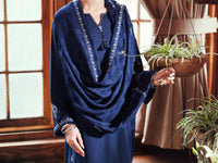 Blue Viscose Karandi Dyed 3Pc Stitched - AWP-3PS-762