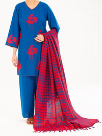 Blue Karandi 3Pc Stitched - AWP-3PS-773