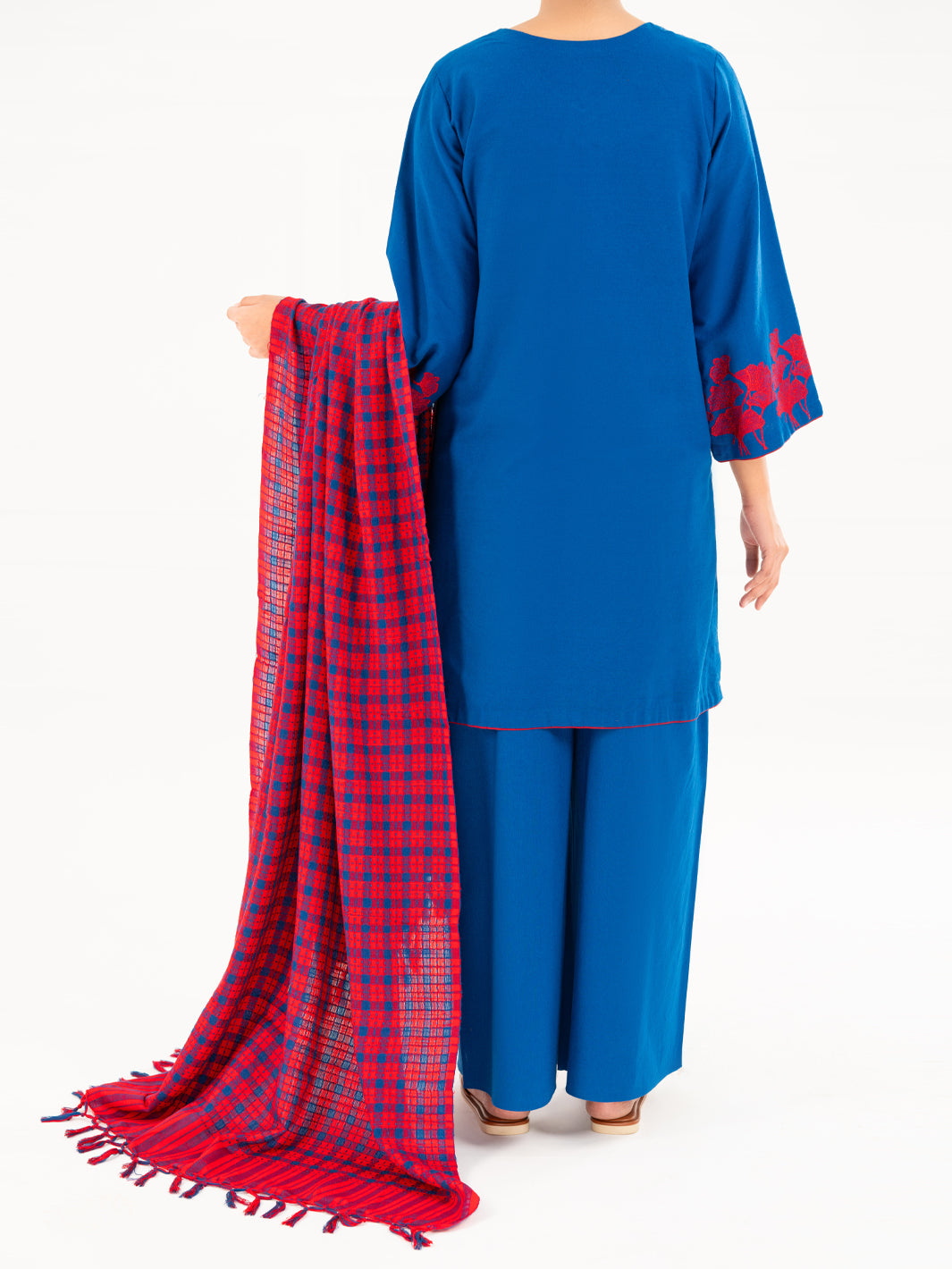 Blue Karandi 3Pc Stitched - AWP-3PS-773