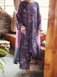 Purple Viscose 3Pc Stitched - AWP-3PS-779
