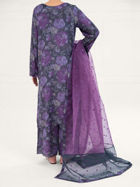 Purple Viscose 3Pc Stitched - AWP-3PS-779