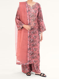 Tea Pink Viscose 3Pc Stitched - AWP-3PS-780