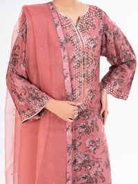 Tea Pink Viscose 3Pc Stitched - AWP-3PS-780