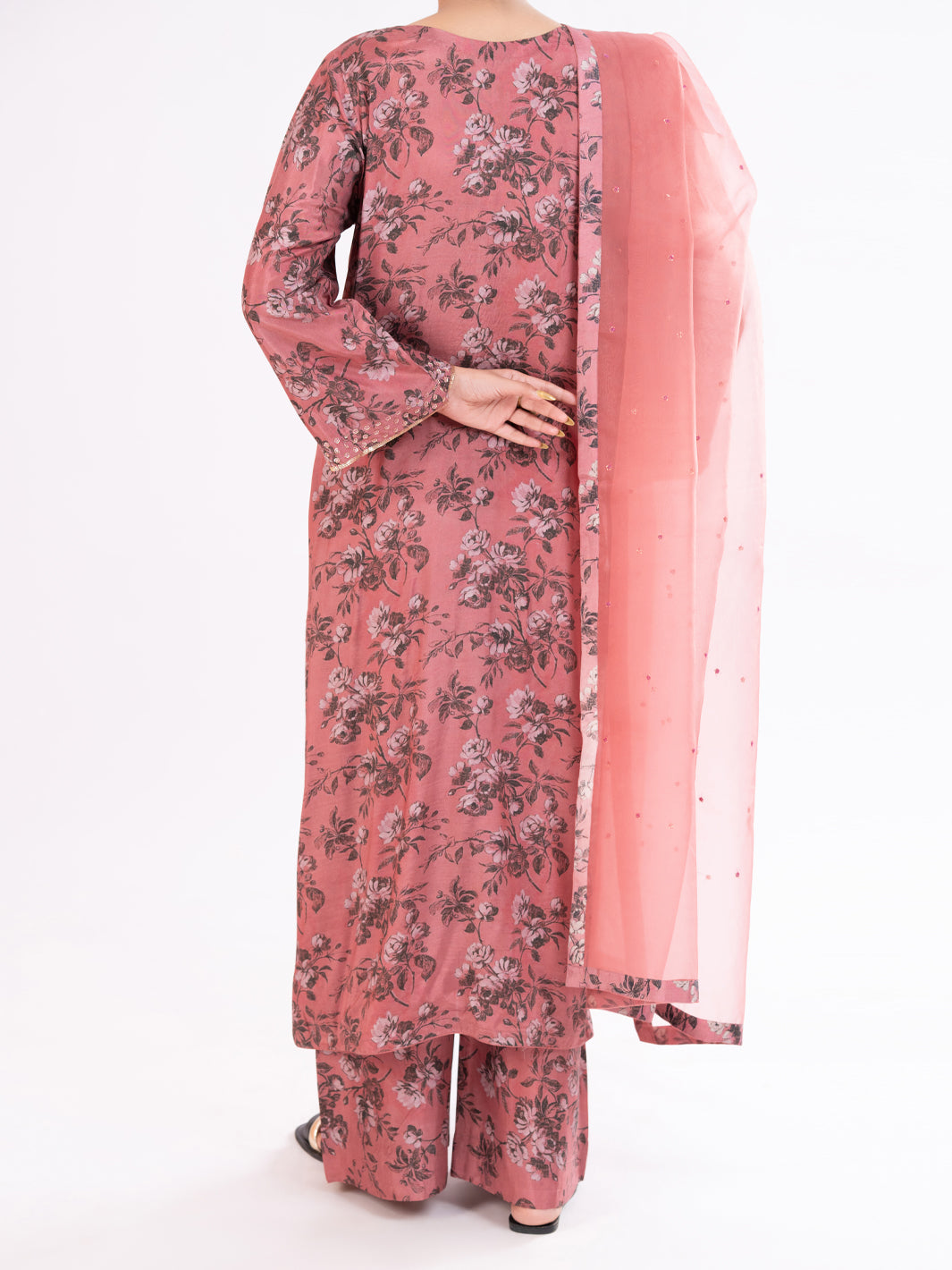 Tea Pink Viscose 3Pc Stitched - AWP-3PS-780
