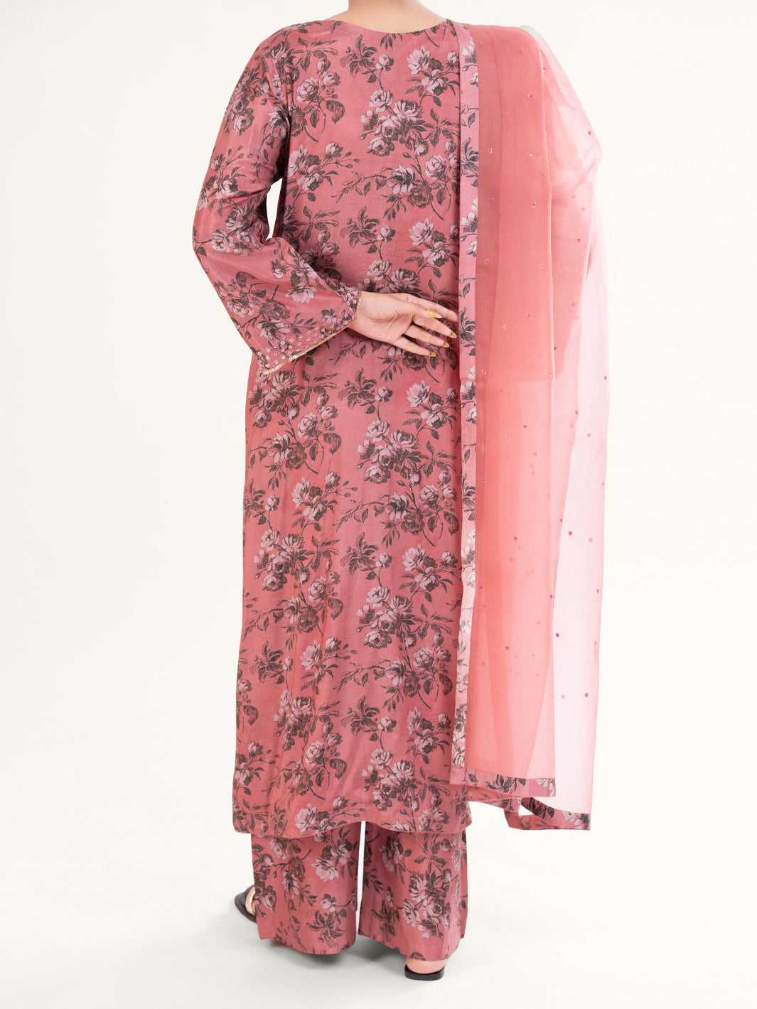 Tea Pink Viscose 3Pc Stitched - AWP-3PS-780