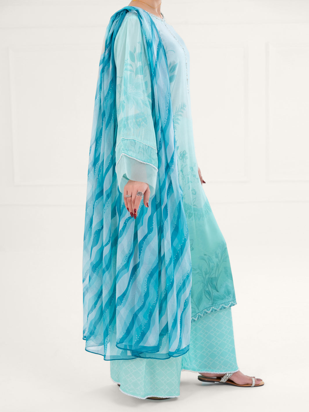 Ferozi Thai Silk 3Pc Stitched - AWP-3PS-783