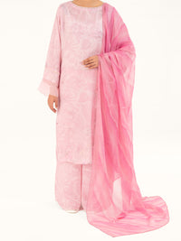 Light Pink Thai Silk 3Pc Stitched - AWP-3PS-784