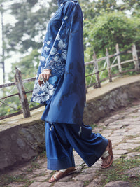 Blue Cambric 3Pc Unstitched - AWP-3PS-790