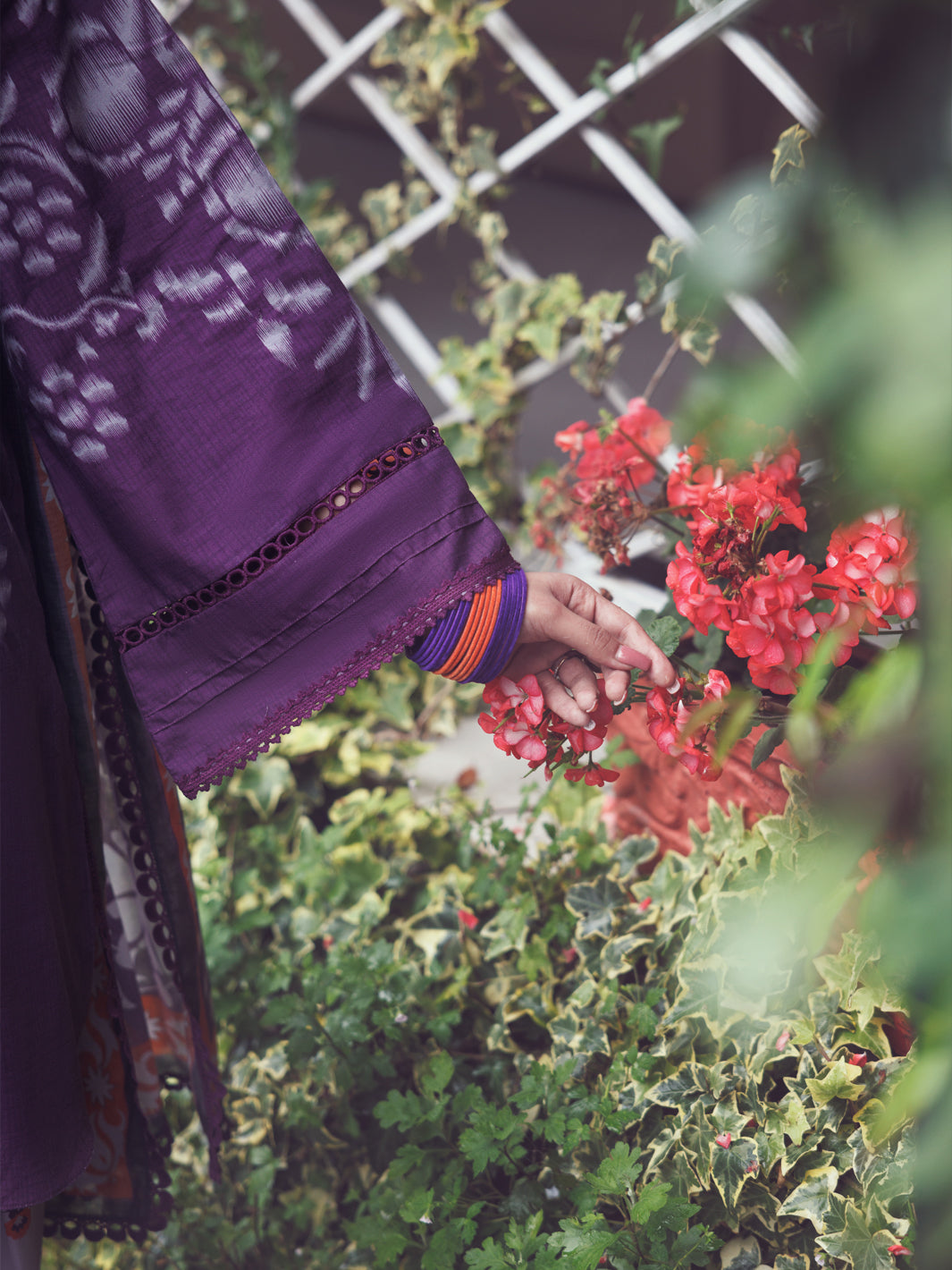 Plum Cambric 3Pc Unstitched - AWP-3PS-791