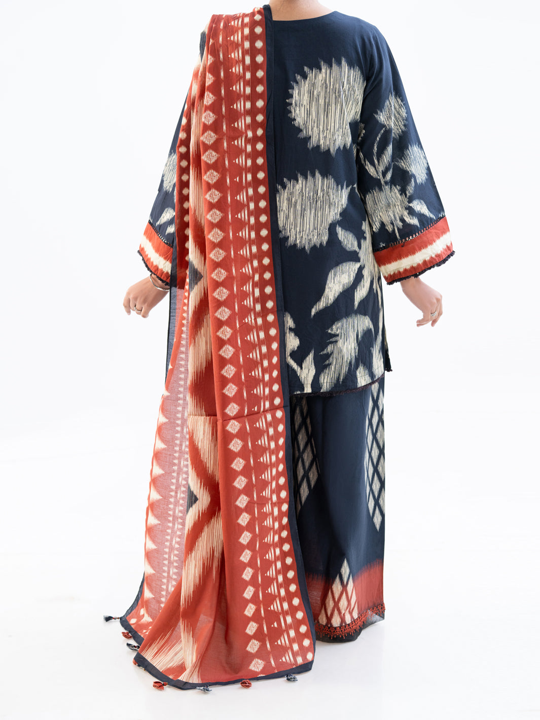 Black Cambric 3Pc Unstitched - AWP-3PS-792