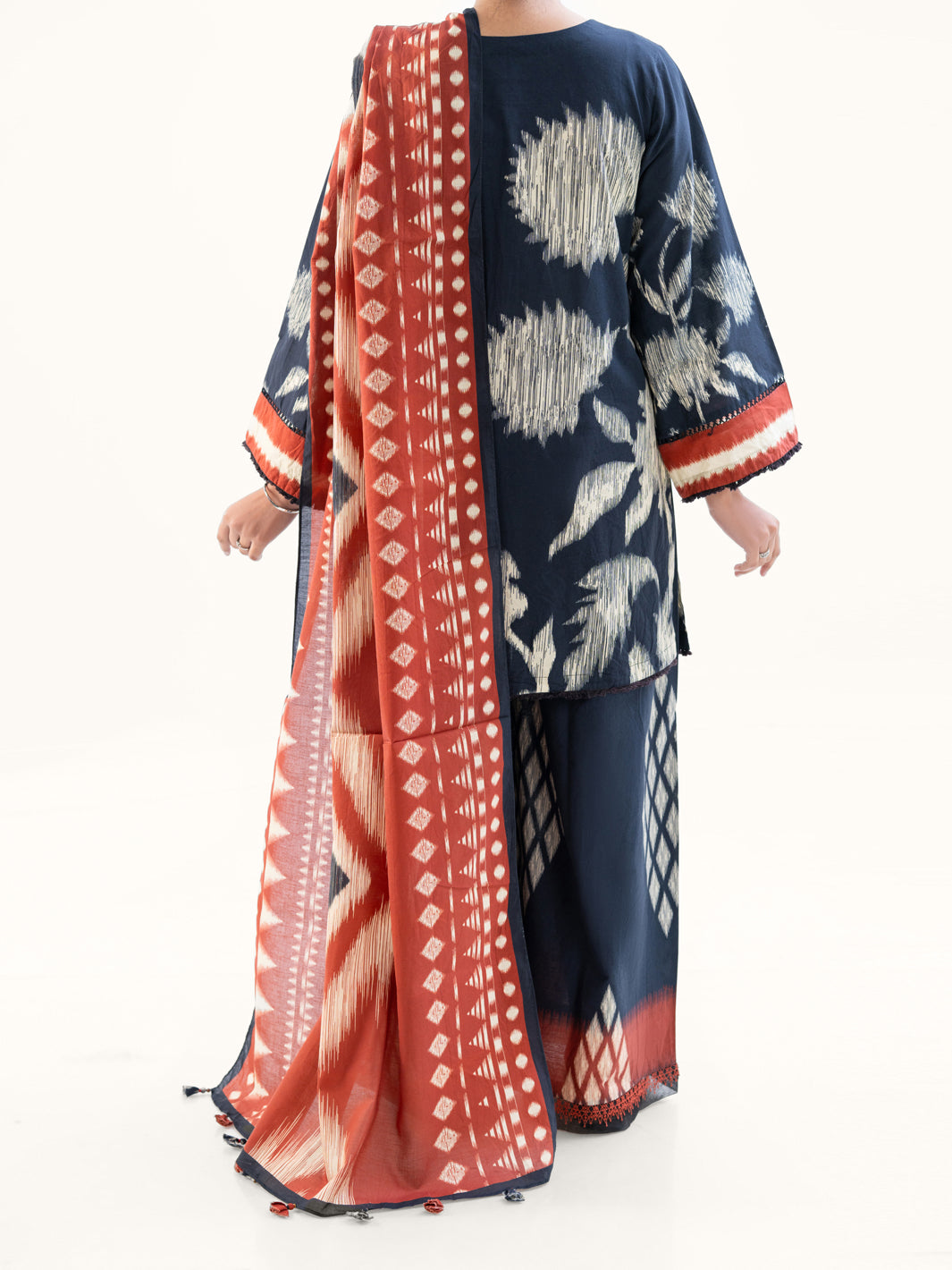 Black Cambric 3Pc Unstitched - AWP-3PS-792