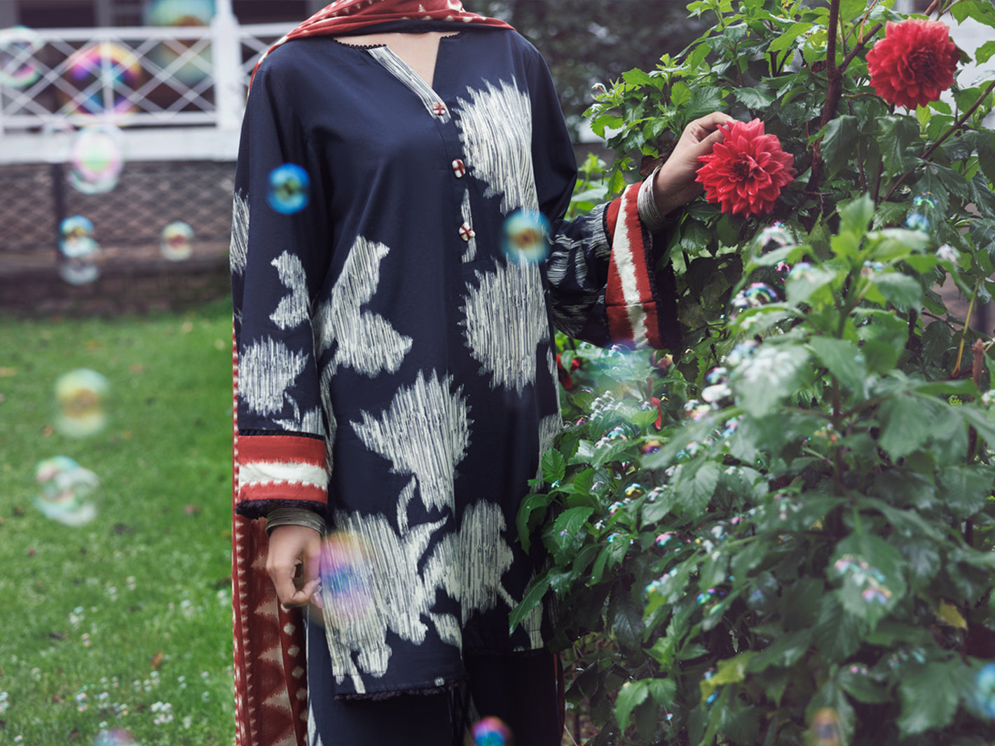 Black Cambric 3Pc Unstitched - AWP-3PS-792