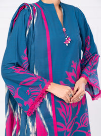 Blue Cambric 3Pc Unstitched - AWP-3PS-793