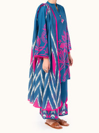 Blue Cambric 3Pc Unstitched - AWP-3PS-793