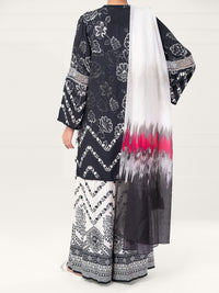 Black Viscose Silk 3Pc Unstitched - AWP-3PS-803