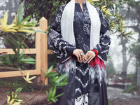 Black Viscose Silk 3Pc Unstitched - AWP-3PS-803