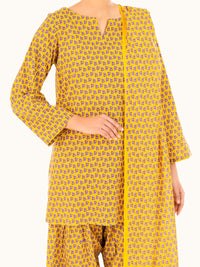 Mustard Lawn 3Pc Stitched - AWP-3PS-857