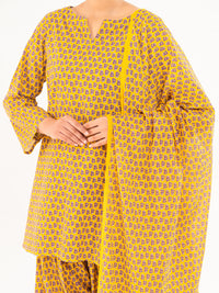 Mustard Lawn 3Pc Stitched - AWP-3PS-857