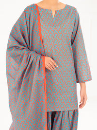 Fuchsia Lawn 3Pc Stitched - AWP-3PS-858